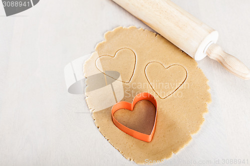 Image of heart-shaped cookies