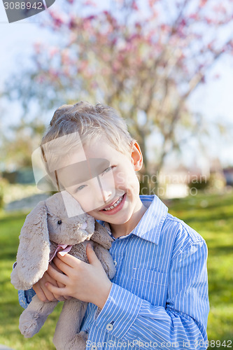 Image of boy at easter time