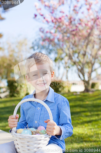 Image of boy at easter time