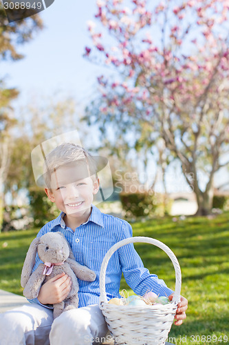 Image of boy at easter time