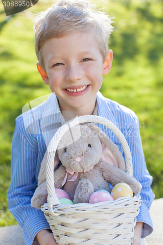 Image of boy at easter time