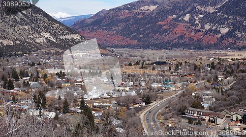 Image of Beautiful scene of Durango, Colorado from the top    