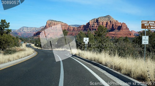 Image of Scenic of Highway 163 through Monument Valley, Arizona