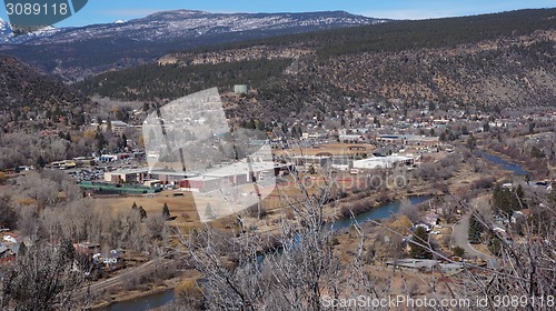 Image of Landscape of the buildings of the downtown in Durango, Colorado