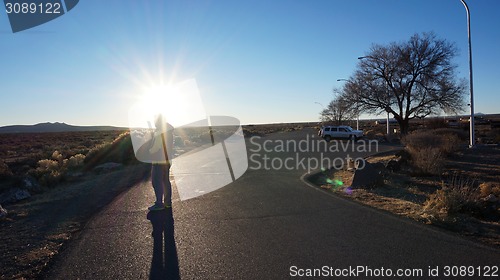 Image of Visitor inside the Rio Grande Gorge National Park