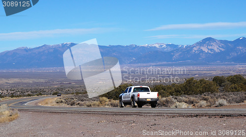 Image of A car on the road in Arizona