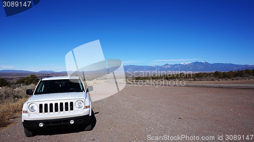 Image of Truck and highway in Arizona, USA