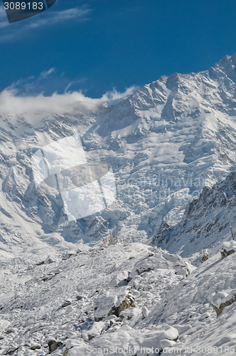 Image of Himalayas near Kanchenjunga