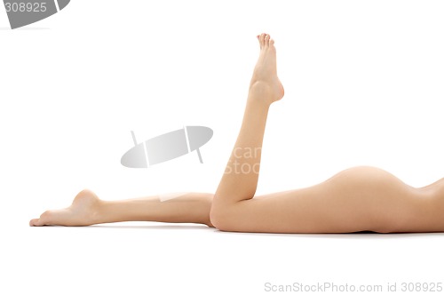 Image of long legs of relaxed lady #2