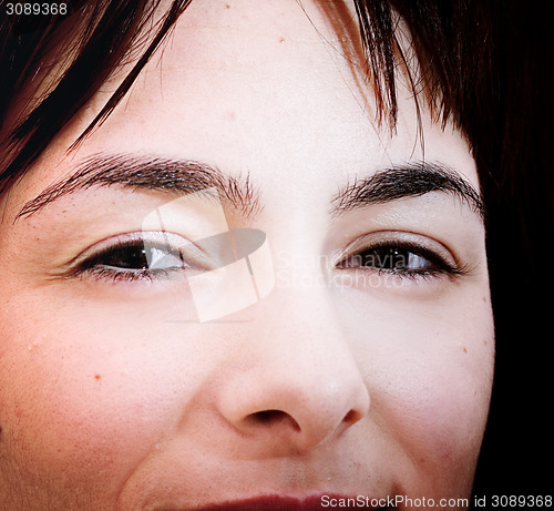 Image of Beautiful young woman face. 