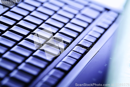Image of Modern and stylish laptop. 
