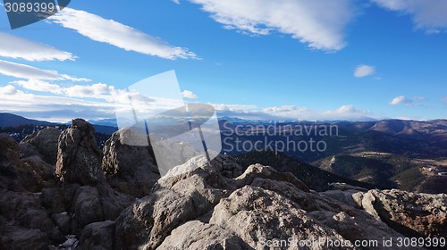 Image of Winter view of Rocky mountain 