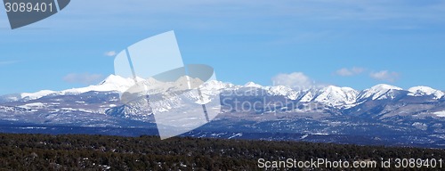 Image of Winter view of Rocky mountain 
