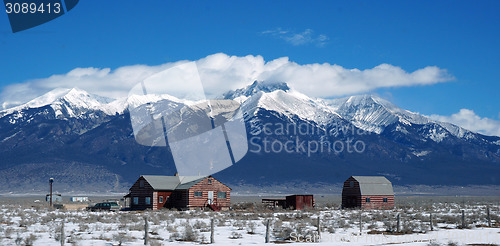 Image of Urban view of Colorado in winter