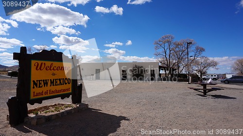 Image of Welcome to New Mexico board