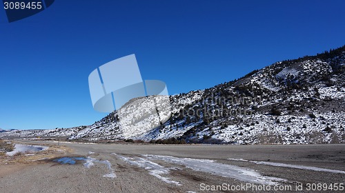 Image of The scenic view of America forest in the winter