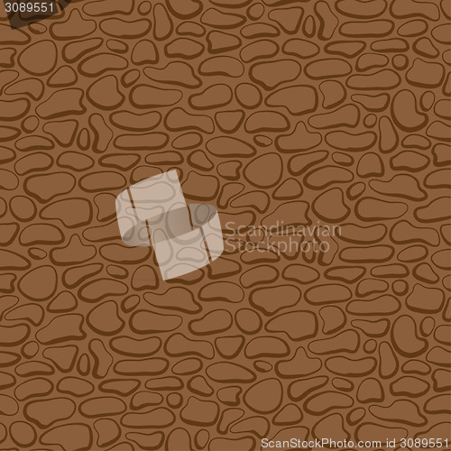 Image of Vector. Seamless stone wall. brown pattern