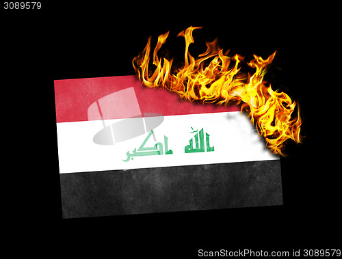 Image of Flag burning - Iraq