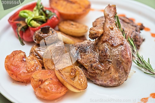 Image of grilled duck legs