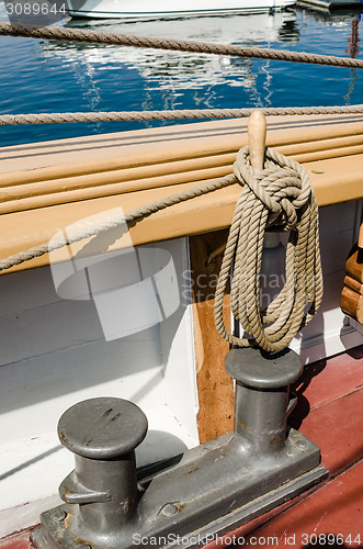 Image of Blocks and tackles of a sailing vessel