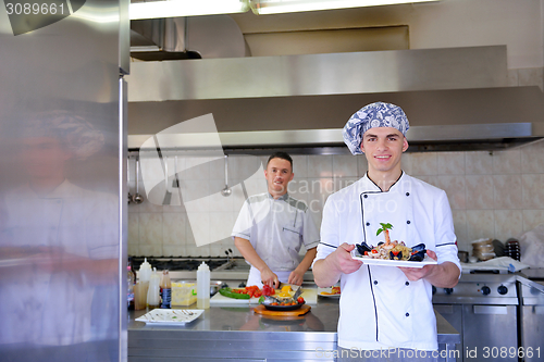 Image of chef preparing food