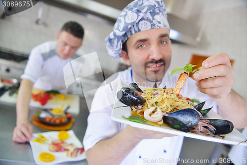 Image of chef preparing food