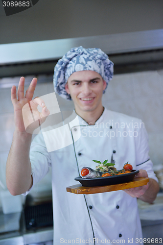 Image of chef preparing food