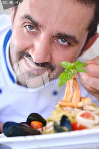 Image of chef preparing food