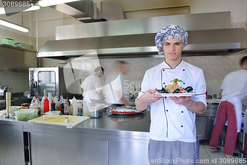 Image of chef preparing food