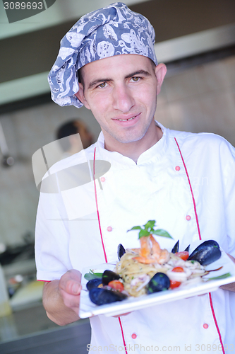 Image of chef preparing food