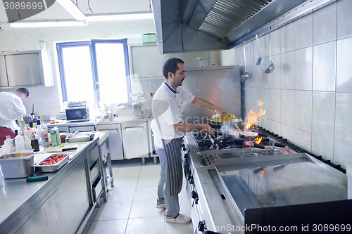 Image of chef preparing food