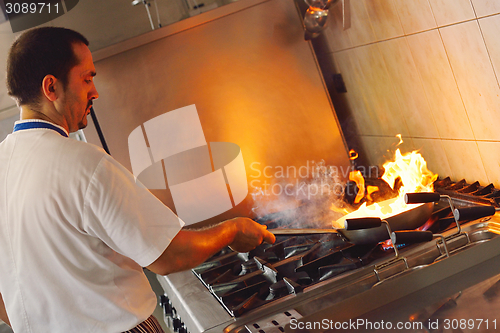 Image of chef preparing food