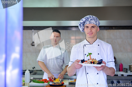 Image of chef preparing food