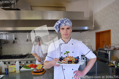 Image of chef preparing food