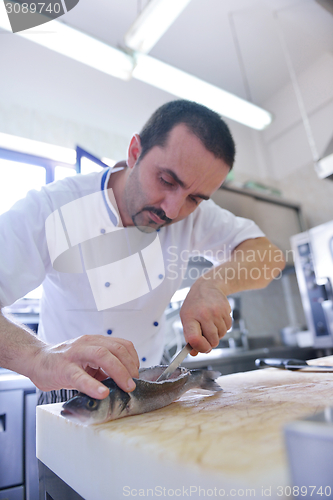 Image of chef preparing food