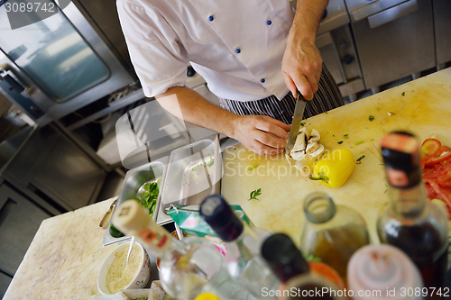 Image of chef preparing food