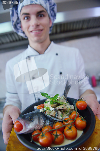 Image of chef preparing food