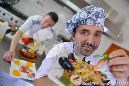 Image of chef preparing food