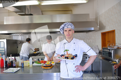 Image of chef preparing food