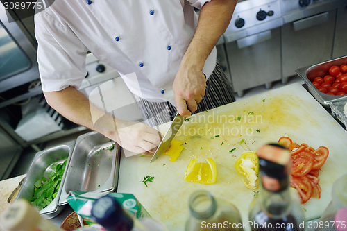 Image of chef preparing food