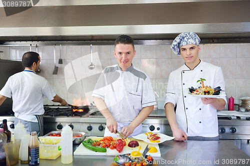 Image of chef preparing food