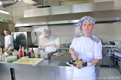 Image of chef preparing food