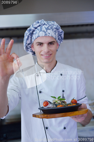 Image of chef preparing food