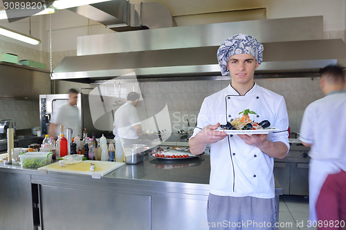 Image of chef preparing food