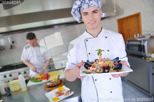 Image of chef preparing food