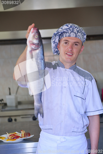 Image of chef preparing food