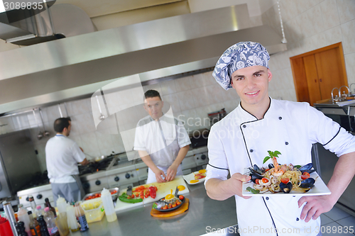 Image of chef preparing food