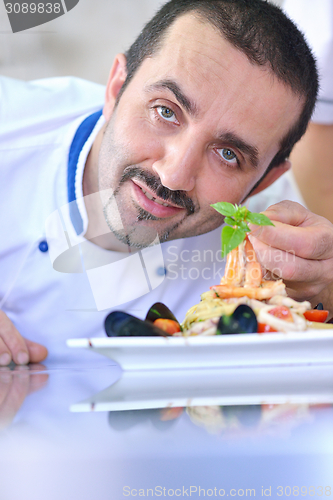 Image of chef preparing food