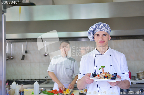 Image of chef preparing food