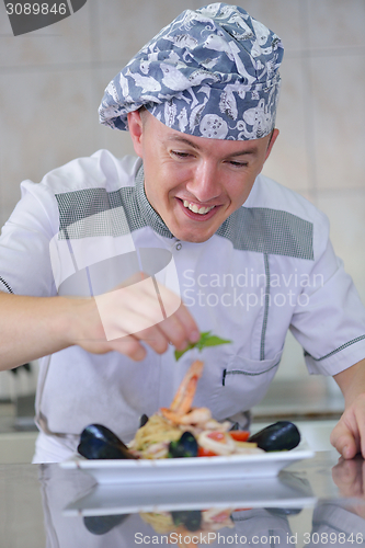 Image of chef preparing food